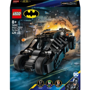 Конструктор LEGO Super Heroes DC Batman Бетмен Тумблер проти Дволикого і Джокера, 429 деталей (76303) - Pampik