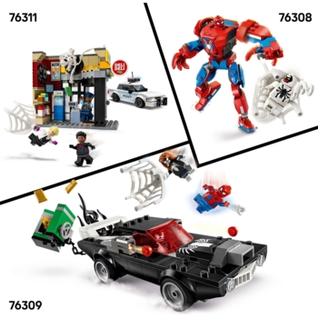 Конструктор LEGO Super Heroes Marvel Робот Людини Павука проти Анти-Венома, 107 деталей (76308) - Pampik - 4