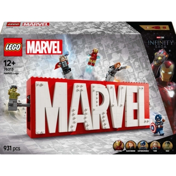 Конструктор LEGO Super Heroes Логотип і мініфігурки Marvel, 931 деталь (76313) - Pampik