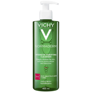 Очищающий гель для умывания Vichy Normaderm Phytosolution, для жирной, склонной к недостаткам, кожи, 400 мл - Pampik