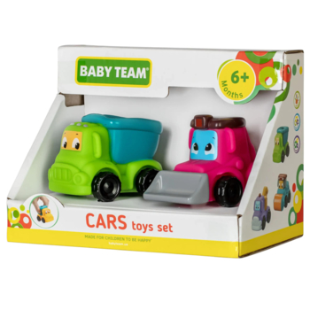 Набор игрушек Baby Team Машинки с самосвалом, 2 шт. (8603_набор с самосвалом) - Pampik - 3