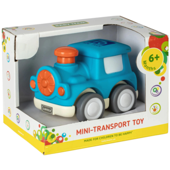 Игрушка Baby Team Мини-транспорт Паровозик, синий (8604_синий паровозик) - Pampik - 3