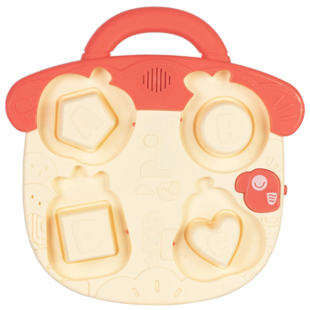 Іграшка музична Baby Team Пазл-сортер Фрукти, рожевий (8648_фрукти рожевий) - Pampik - 3