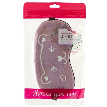 Маска для сна Lukky Розовая голография (T20874) - Pampik - 2