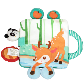 Текстильна іграшка-книжка Baby Team з брязкальцем (8721) - Pampik - 2