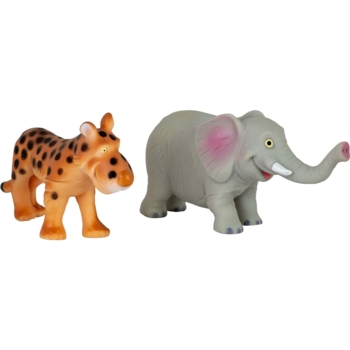 Набор игрушек Baby Team Животные сафари Слон и Леопард, 2 шт. (8755_набор со слоном) - Pampik