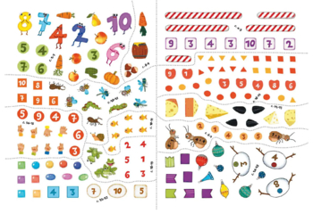 Школа чомучки. Прописи. Цифри, 165 розвиваючих наліпок (F00022795) - Pampik - 4