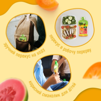 Пюре фруктове Bob Snail Смузі Хурма-Гуава, пастеризоване, 120 г - Pampik - 3