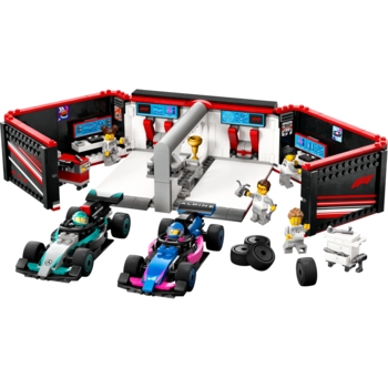 Конструктор LEGO City Гараж F1 та автомобілі Mercedes-AMG і Alpine, 678 деталей (60444) - Pampik - 3