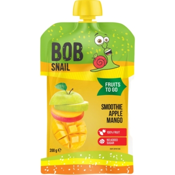 Пюре фруктовое Bob Snail Смузи Яблоко-Манго, 200 г - Pampik