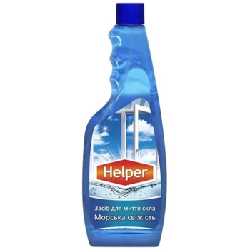 Засіб для миття скла Helper Морська свіжість, запаска, 500 мл - Pampik