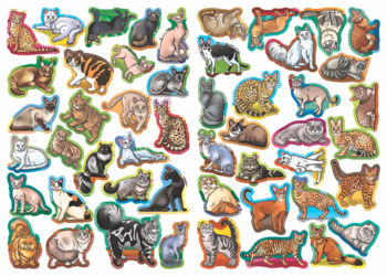 Кішки. Велика книжка. Розвивальні наліпки. Розумнi завдання (F00017050) - Pampik - 4