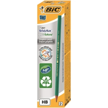 Олівець чорнографітний BIC Evolution 650 НВ, 12 шт. (8803112) - Pampik