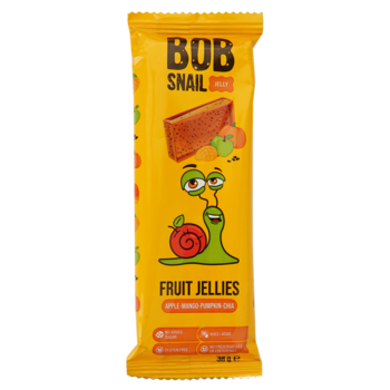 Фруктово-овощной мармелад Bob Snail Яблоко-Манго-Тыква-Чиа, 38 г - Pampik