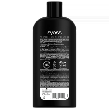 Шампунь для ламкого волосся Syoss Keratin з блакитним лотосом, 750 мл - Pampik - 2
