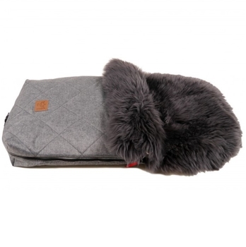 Конверт Kaiser Natura, из натуральной овчины, серый (6545170) - Pampik - 4