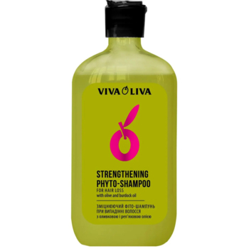 Зміцнюючий фіто-шампунь Viva Oliva Оливкова та реп'яхова олія, при випаданні волосся, 400 мл - Pampik