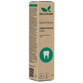 Гігієнічна зубна паста DeLaMark з ароматом м'яти, 80 мл - Pampik - 2