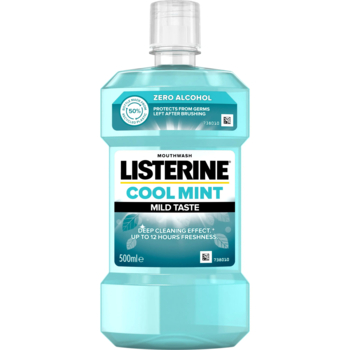 Ополіскувач для ротової порожнини Listerine Свіжа М'ята М'який смак, 500 мл - Pampik
