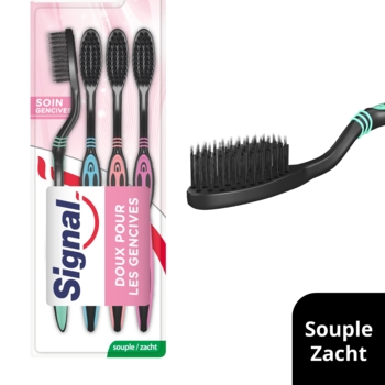Набір зубних щіток Signal Потрійний захист, м'який, 4 шт. - Pampik - 2