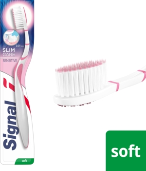 Зубна щітка Signal Sensitive Дбайливе видалення нальоту, м'яка - Pampik - 2