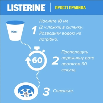 Ополіскувач для ротової порожнини Listerine Ультра відбілювання М'який смак, 500 мл - Pampik - 8