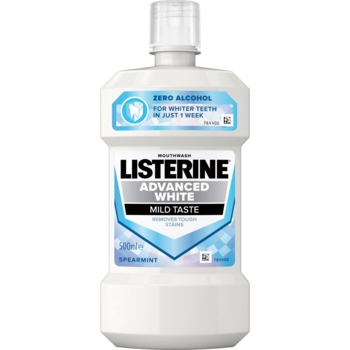 Ополіскувач для ротової порожнини Listerine Ультра відбілювання М'який смак, 500 мл - Pampik