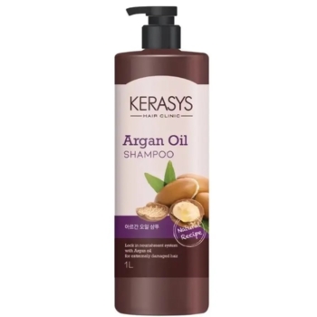 Шампунь для догляду за пошкодженим волоссям Kerasys Argan Oil Shampoo For Damaged Hair з аргановим маслом, 1 л - Pampik