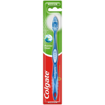 Зубна щітка Colgate Premier Clean, середня жорсткість, в асортименті - Pampik