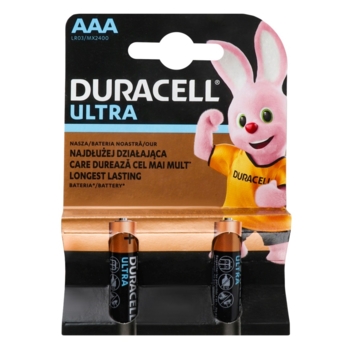 Щелочные батарейки Duracell Ultra Power 1,5 V, ААА, LR03/MX2400, 2 шт. (5004804) - Pampik
