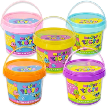 Набір для творчості Strateg Містер тісто у відрі, 13 кольорів (41005) - Pampik - 2