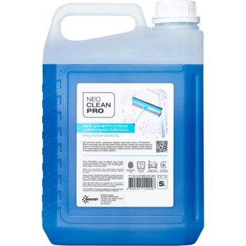 Средство для мытья стеклянных и зеркальных поверхностей NeoCleanPro Хрустальная свежесть, канистра, 5 л - Pampik