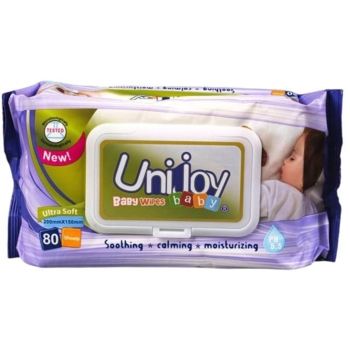 Вологі дитячі серветки Unijoy, 80 шт. - Pampik