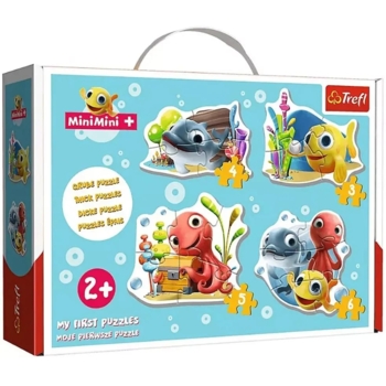 Пазли Trefl Baby Classic 4 в 1 Маленька рибка та друзі (36125) - Pampik