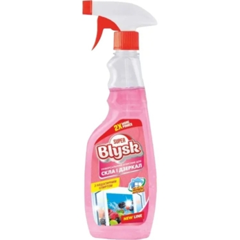 Универсальний засіб для миття скла і дзеркал Super Blysk Лісова ягода, 500 мл - Pampik
