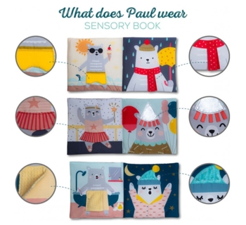 Розвиваюча м'яка книжка Taf Toys Полярне сяйво - Що одягне ведмедик Пол (12605) - Pampik - 4