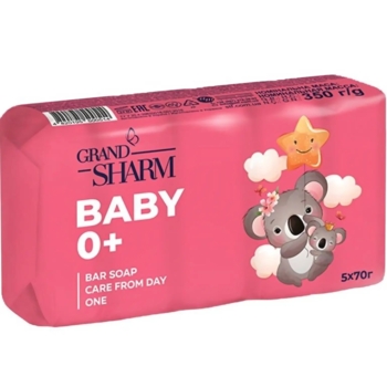 Дитяче мило Grand Sharm Baby 0+ Турбота з перших днів, 5 шт. по 70 г - Pampik