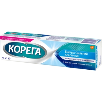 Крем для фіксації зубних протезів Corega Екстра сильний, 40 мл - Pampik - 2