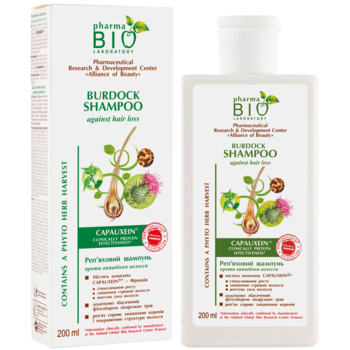 Шампунь від випадіння волосся Pharma Bio Laboratory Реп'яховий, 200 мл - Pampik
