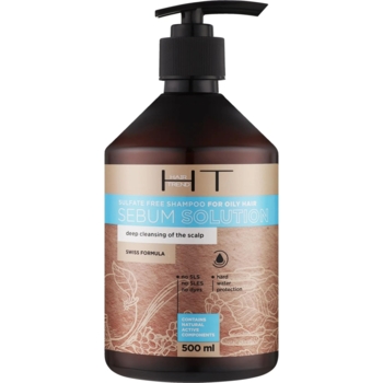 Безсульфатний шампунь Hair Trend Sebum Сontrol для жирного волосся, 500 мл - Pampik