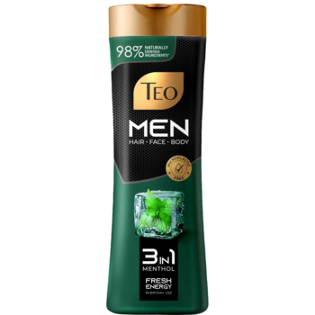 Шампунь Teo Men 3 in 1 Mentol Fresh Energy, 350 мл - Pampik