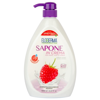 Рідке крем-мило Eloderma Червоні фрукти, антибактеріальне, 1000 мл - Pampik