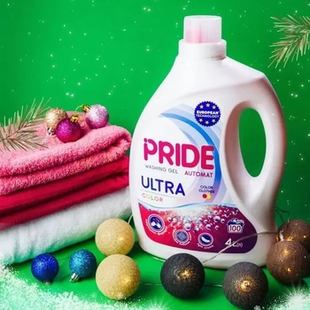 Гель для прання кольорової білизни Pride Ultra Color, 4 л (P-00027(4)) - Pampik - 2