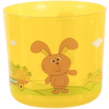 Чашка детская Baby Team с крышечкой, желтый, 200 мл (6007_жовтий) - Pampik - 2