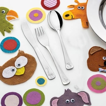 Набор столовых приборов для детей Tramontina Baby, 3 предмета (66970/020) - Pampik - 5