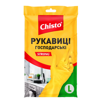 Перчатки латексные Chisto Strong, размер L - Pampik