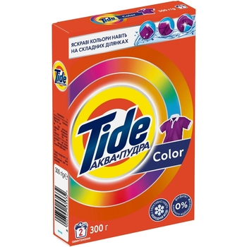 Пральний порошок Tide Аква-Пудра Color, автомат, 300 г - Pampik