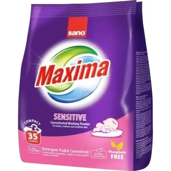 Пральний порошок Sano Maxima Sensitive, 1,25 кг - Pampik