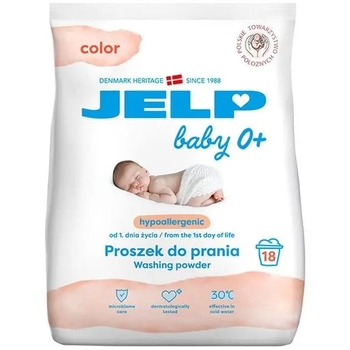 Гіпоалергенний порошок Jelp 0+ для прання кольорового, 1,12 кг - Pampik