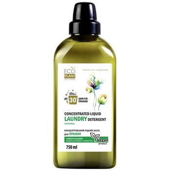 Концентрированное средство для стирки EcoPlant For Home Universal, 750 мл - Pampik